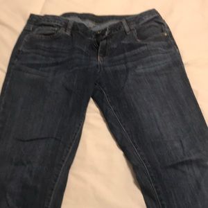 Bootcut blue jeans